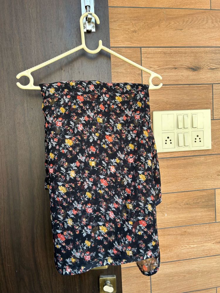 Floral Print Raw fabric