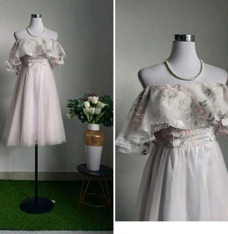 Elegant Off-Shoulder Tulle Dress