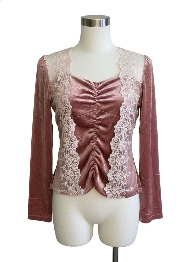 Vintage Lace Velvet Top