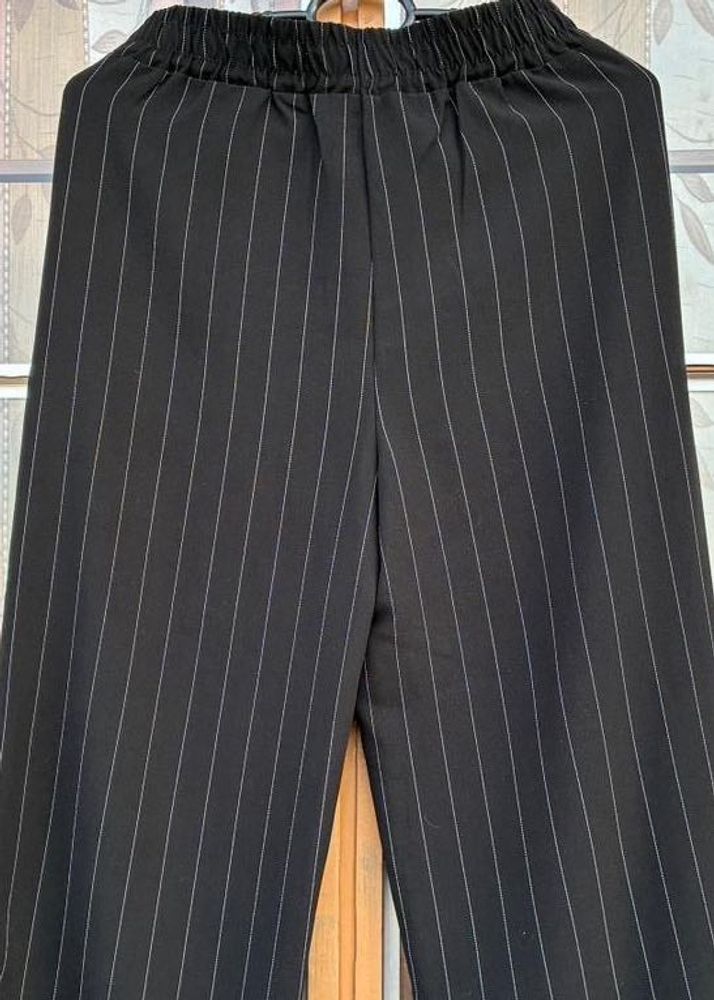 Striped Wide-Leg Culottes