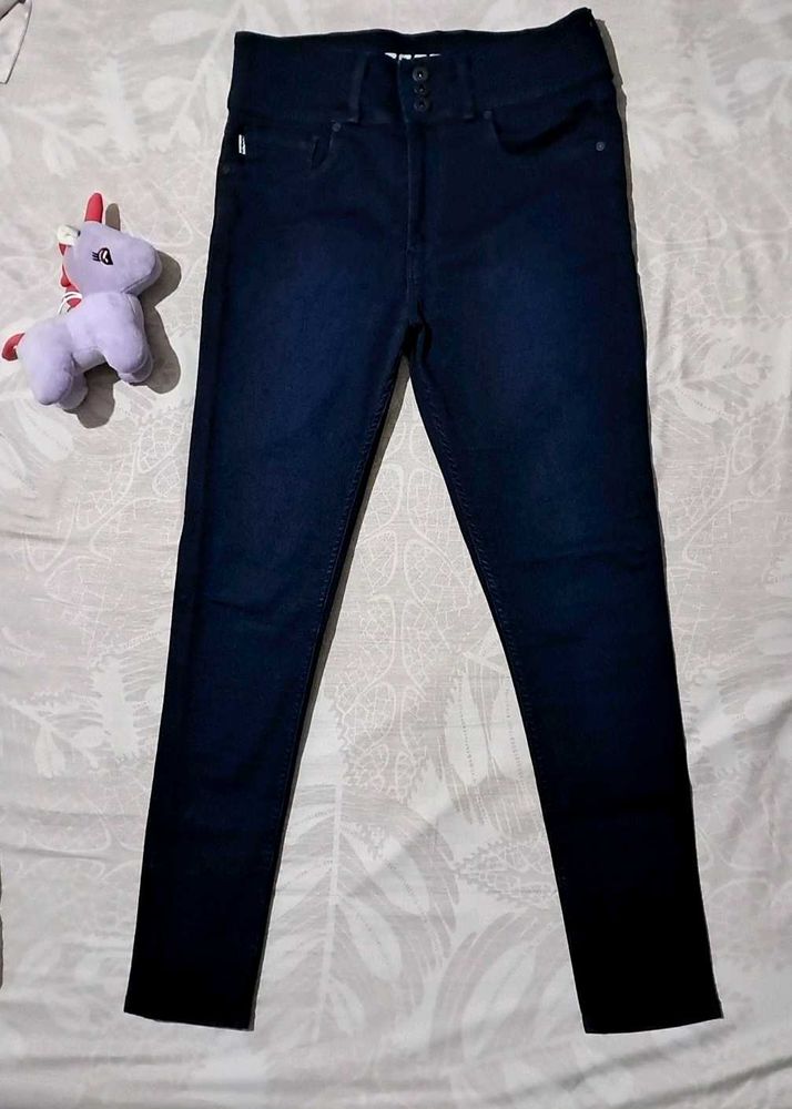 Dark Blue Denim Jeans