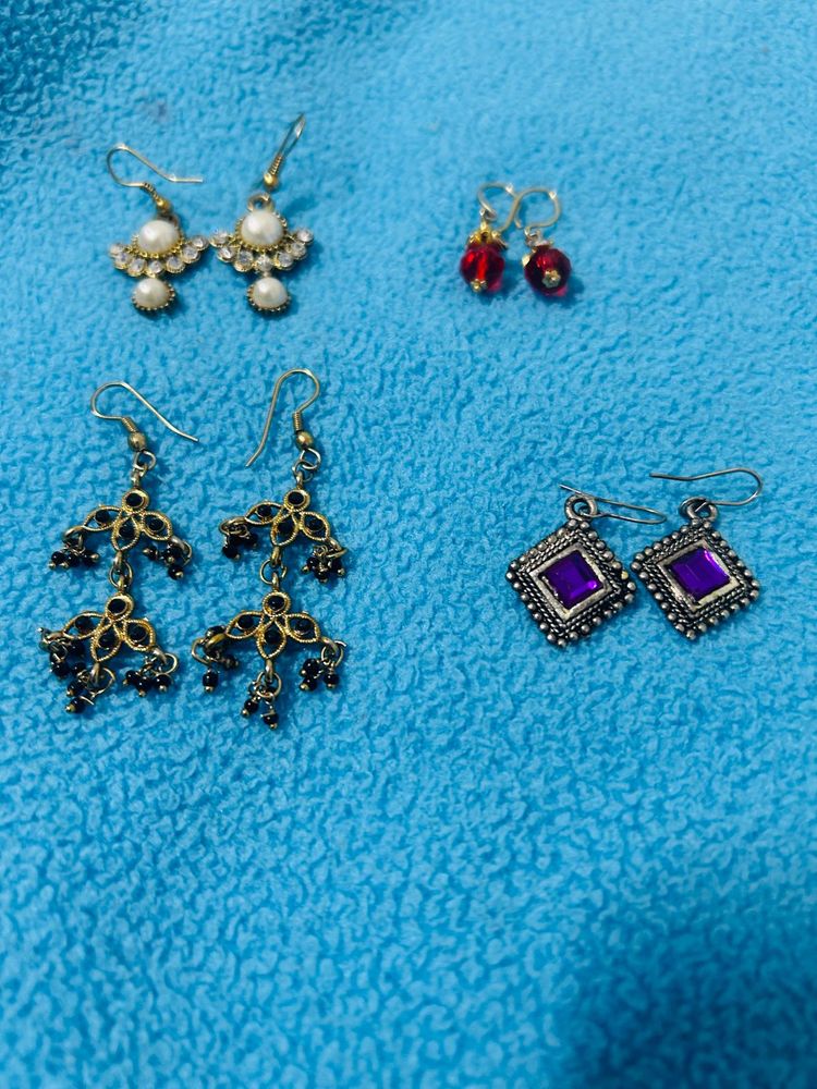 Vintage Earring Bundle - Pack Of 4