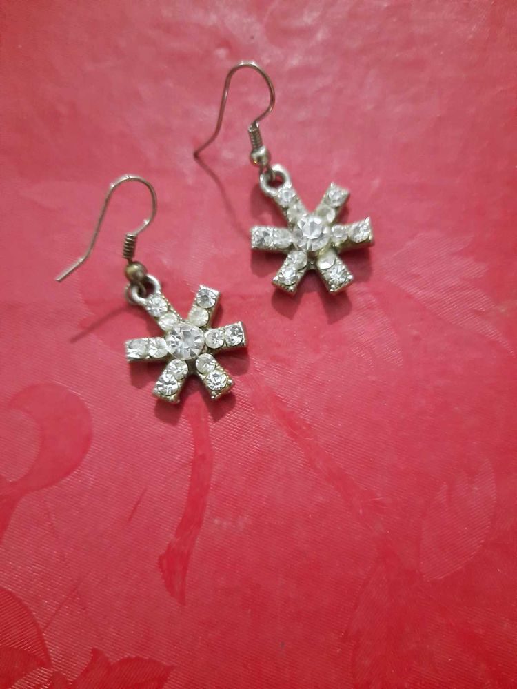 Snowflake Rhinestone Earrings