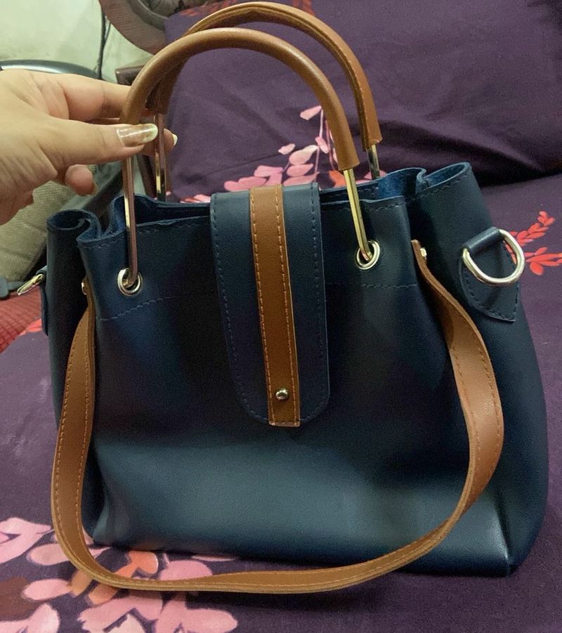 Blue handbag
