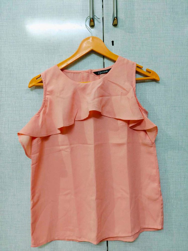 Ruffled Peach Top