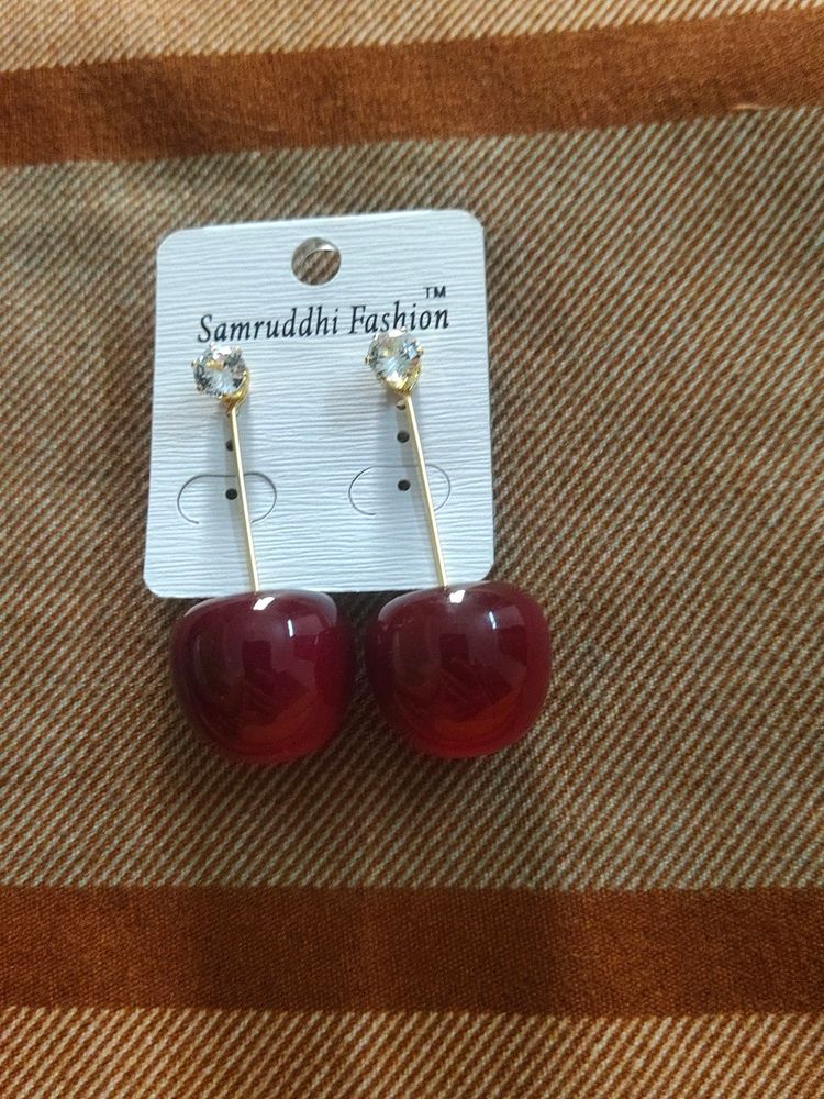 2 in 1 Cherry Earrings Of Supreme Quality.