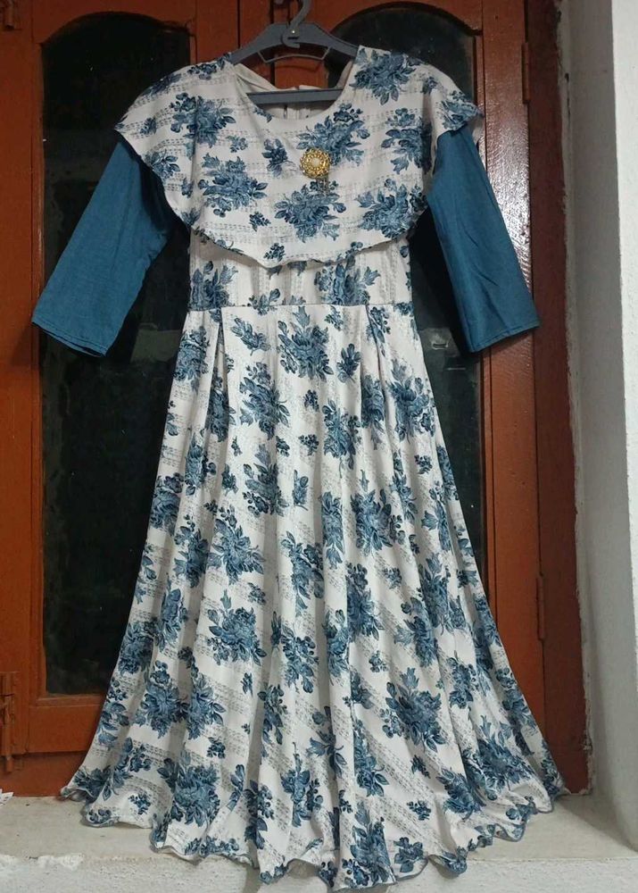 Floral Print Dress with Sleeves