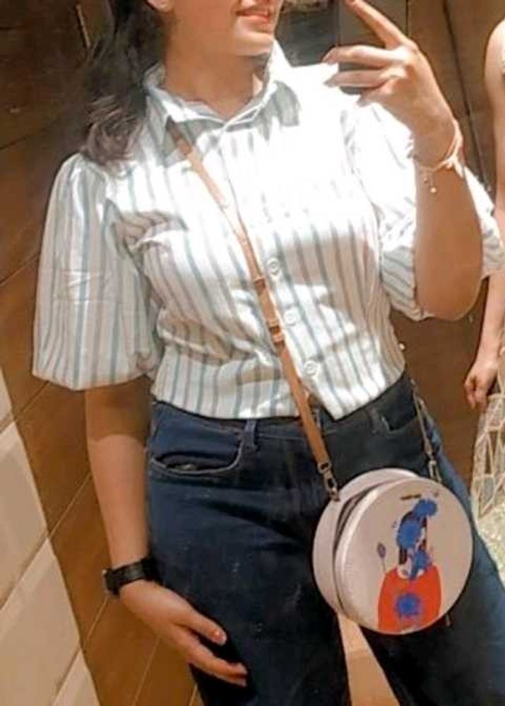 Striped Crop Top