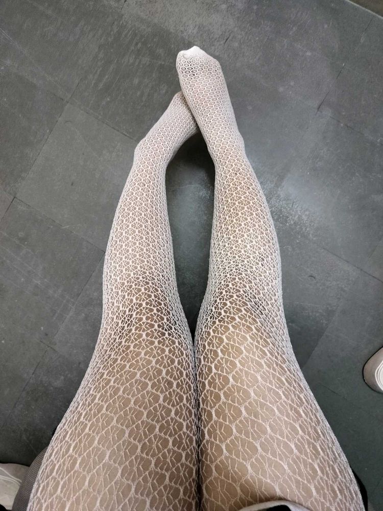 White Patterned Leggings