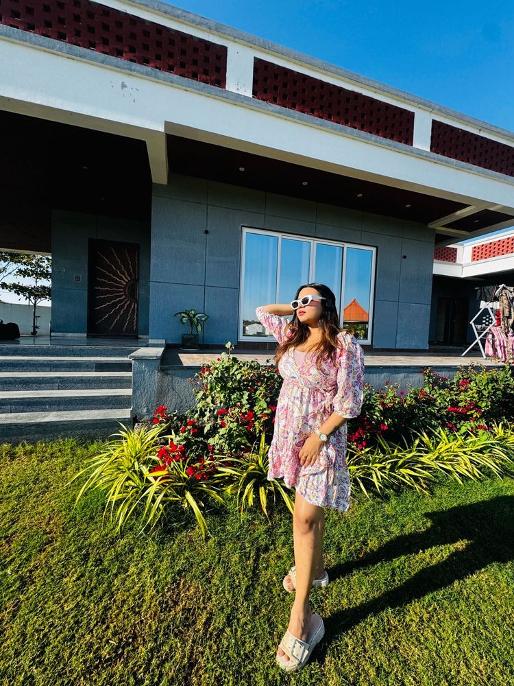 Floral Print Mini Dress