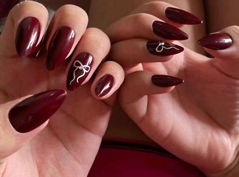 Burgundy Nails