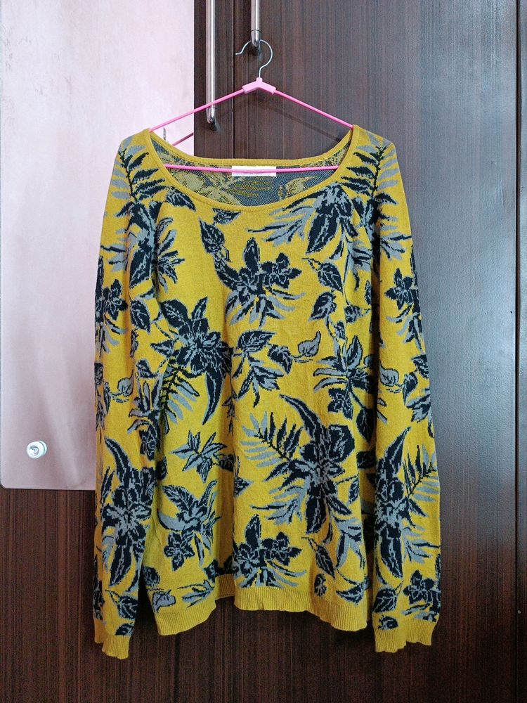 Floral Print Sweater