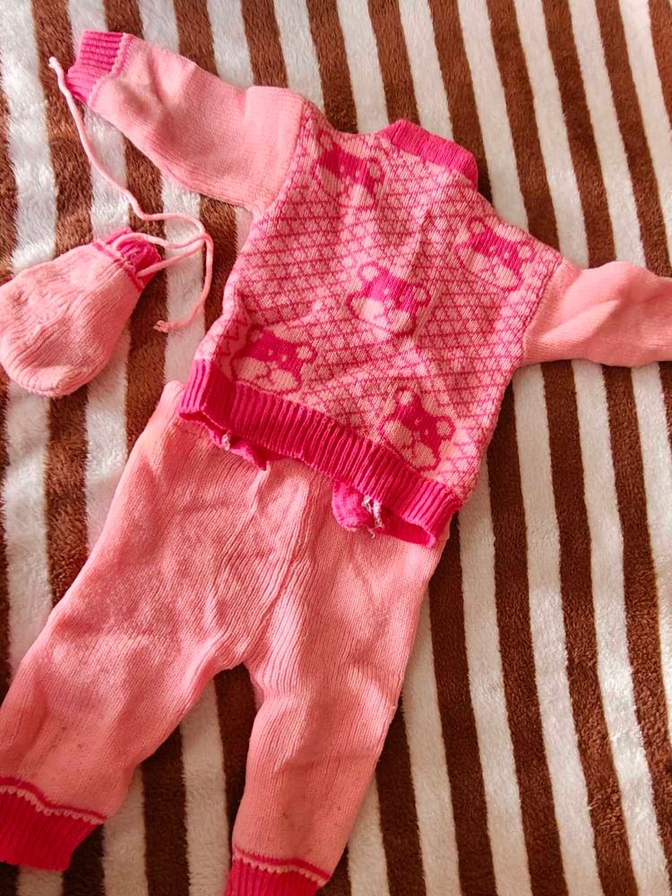 Cute Pink Woolen sweater