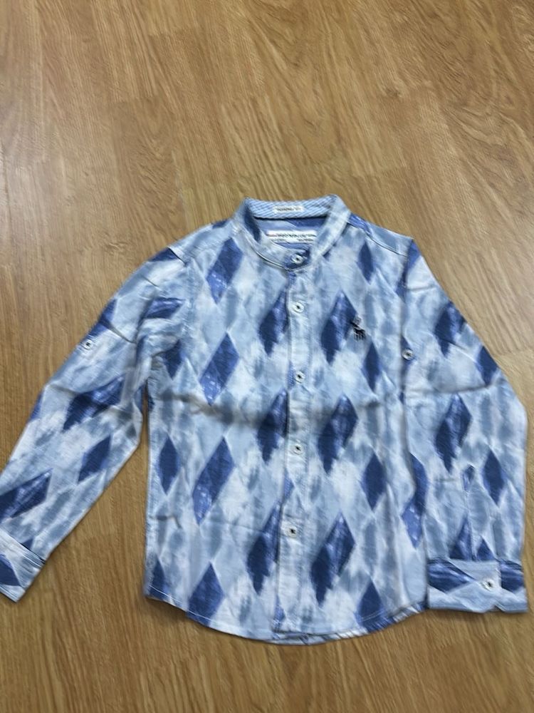 Boy&#39;s Patterned Casual Shirt