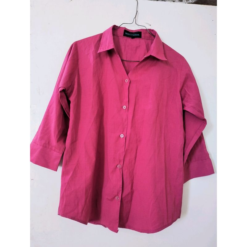 Magenta Formal Shirt
