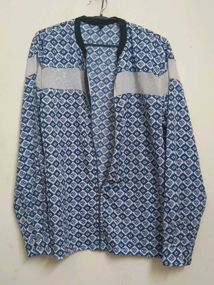 Patterned Zip-Up Jacket