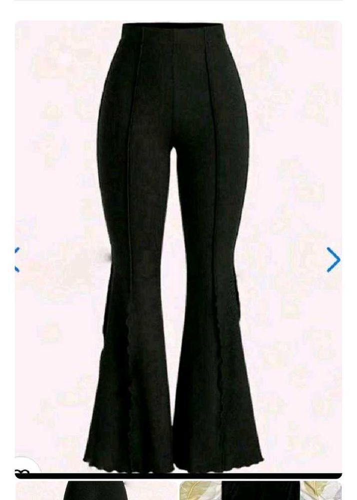 Black Flared Leg Pants