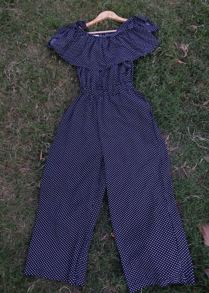 Polka Dot Jumpsuit For Everyday Wear