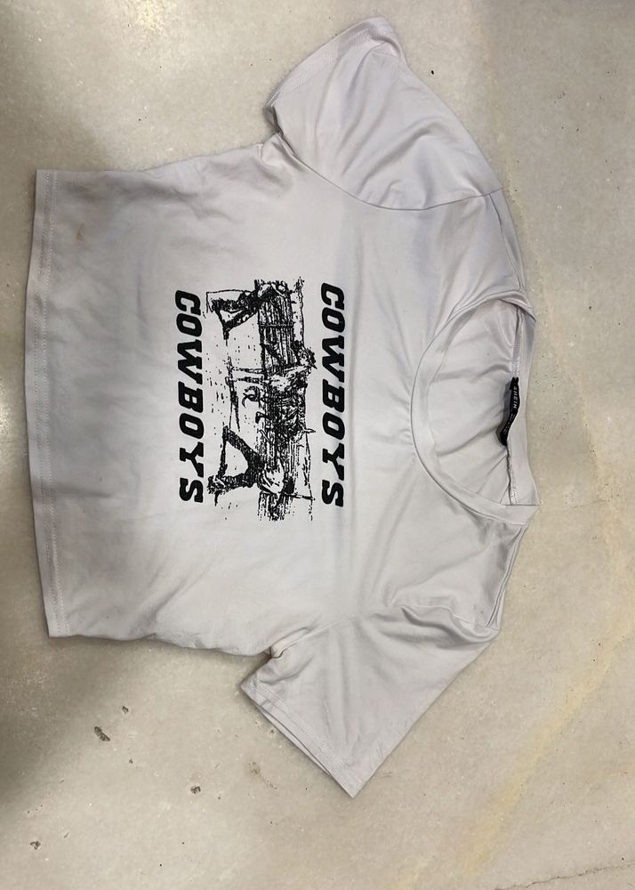 Cowboy Graphic Crop Top