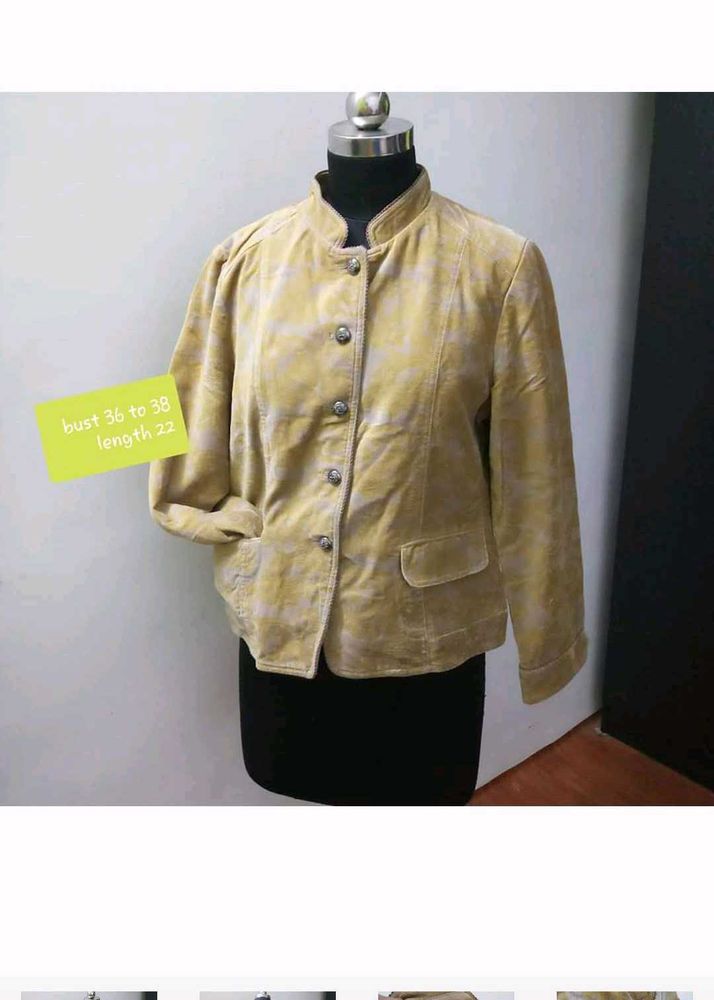 Crocodile Velvet Suede Type Jacket