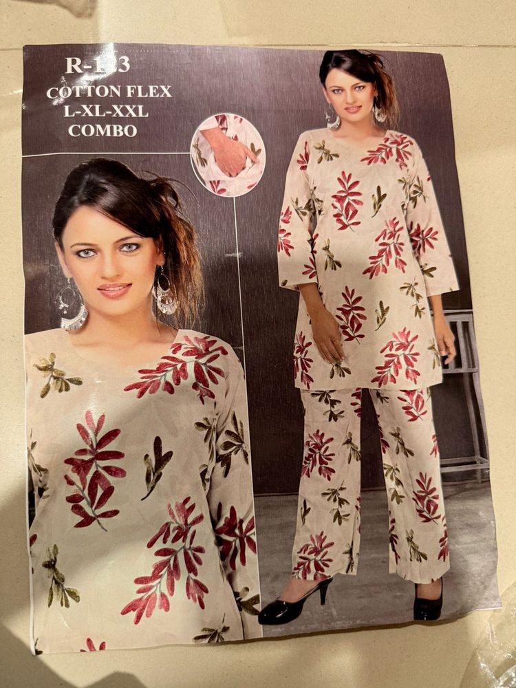 Floral Print Kurta Set