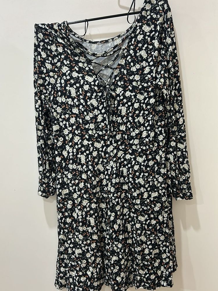 Floral Print Mini Dress