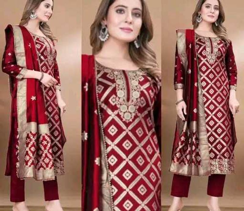Banarasi Silk Kurta Set Trendy