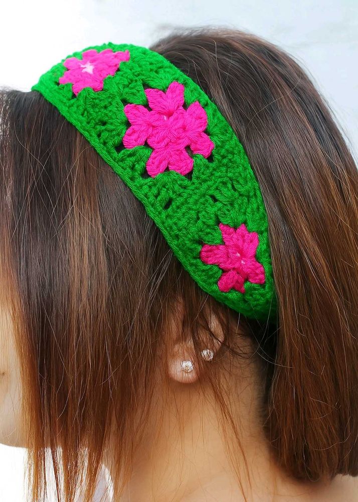 Floral Crochet Headband