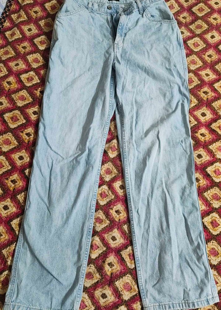 Light Wash Wide Leg Jeans