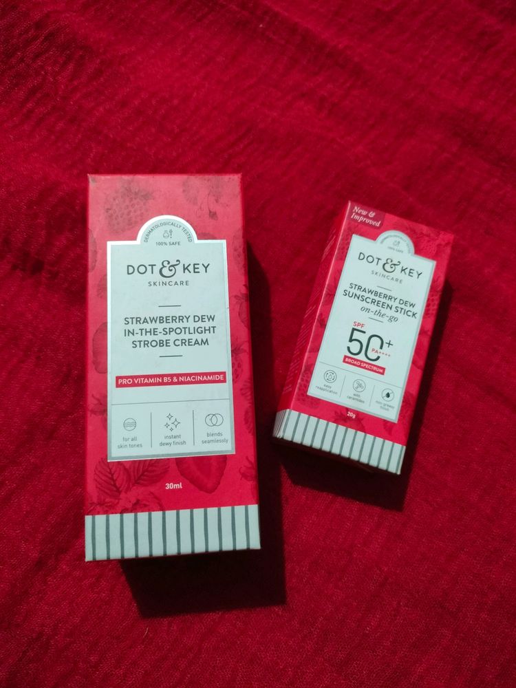 Dot &amp; Key Sunscreen Stick And Strobe Cream Combo ✨