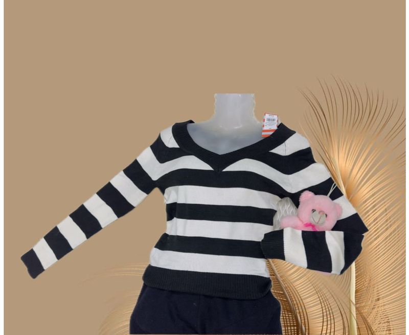 Striped Knit Sweater