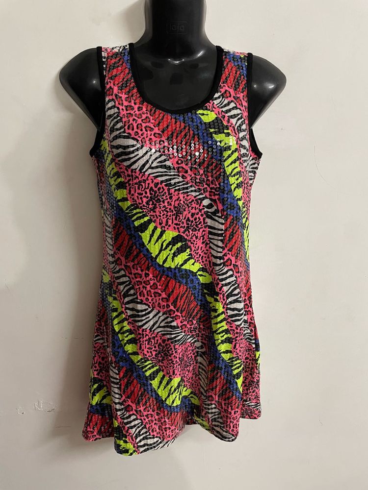 Y2k Animal Print Dress