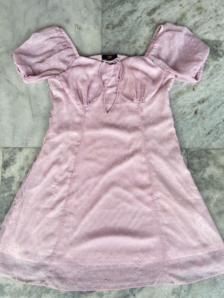 Cute Pink Mini Dress