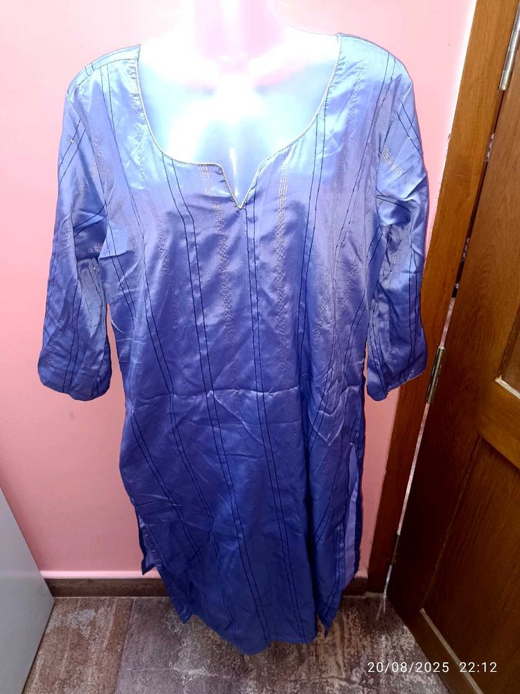 4xl Lavender Festive  Striped Kurta