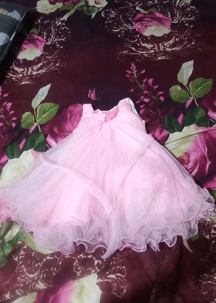 Kids Fashion Brand...one Year Baby Pink Colour Fro