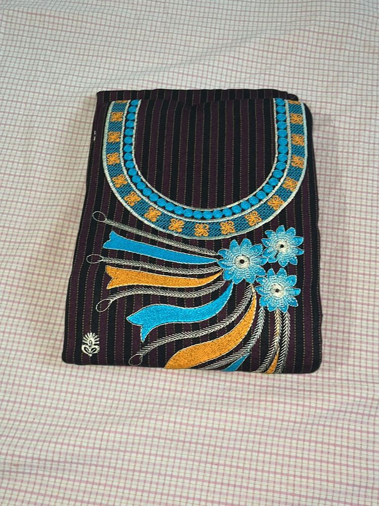 Unstiched Woollen embroidery