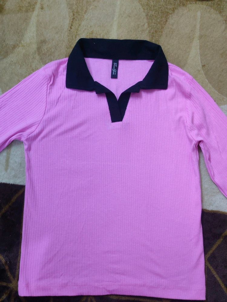Collar Neck Top