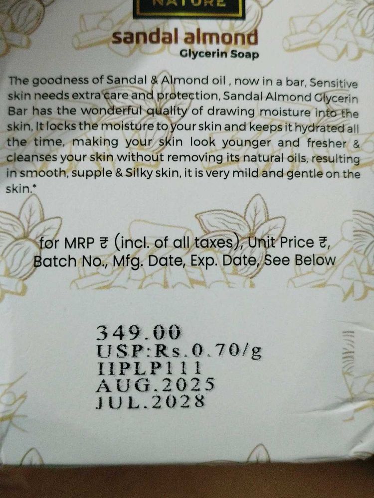 ALMOND AND SANDAL 🫧 soap