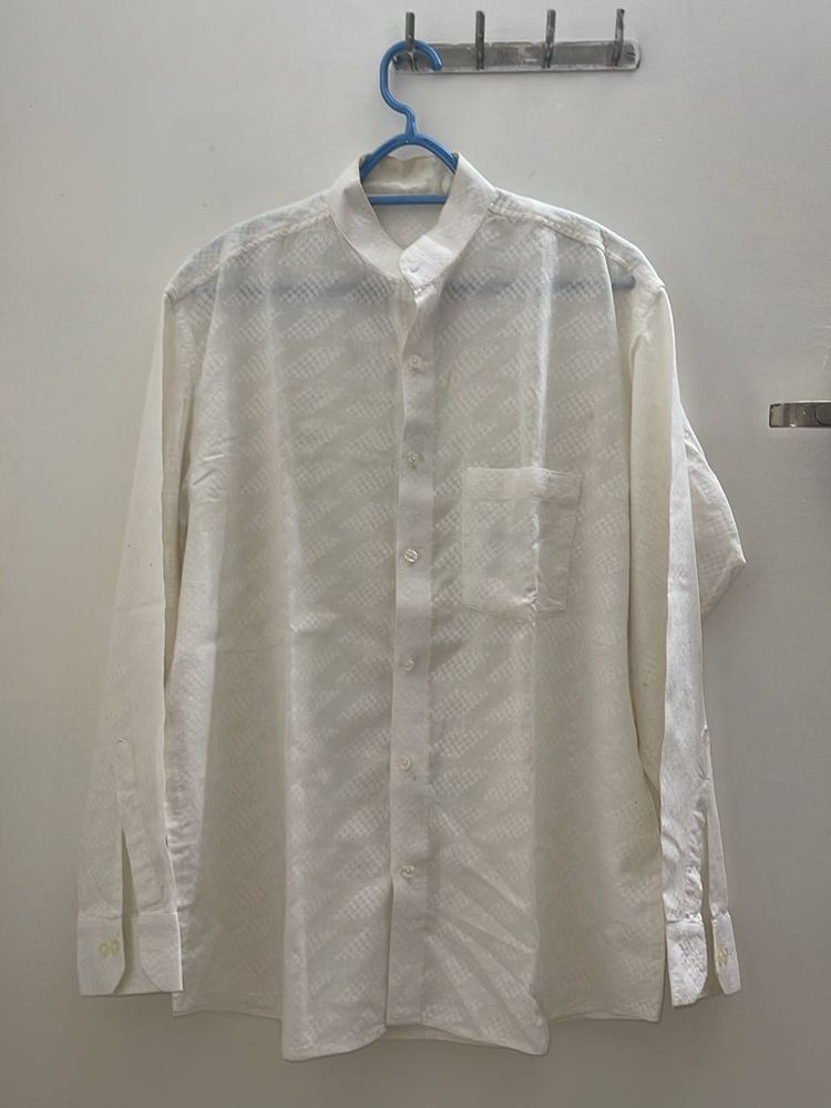 Pure cotton off-white shirt