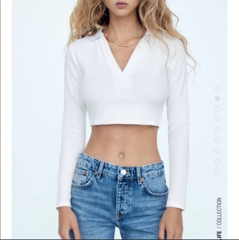 Zara Ribbed Crop Top