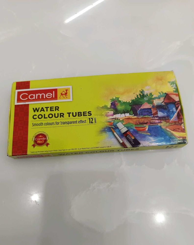 Camel Water Colour Tubes - 12 Shades