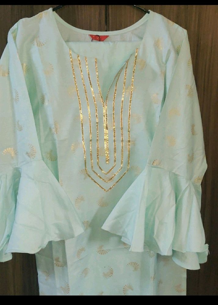 New W Brand Suit Pastel Color Kurti Pant Set