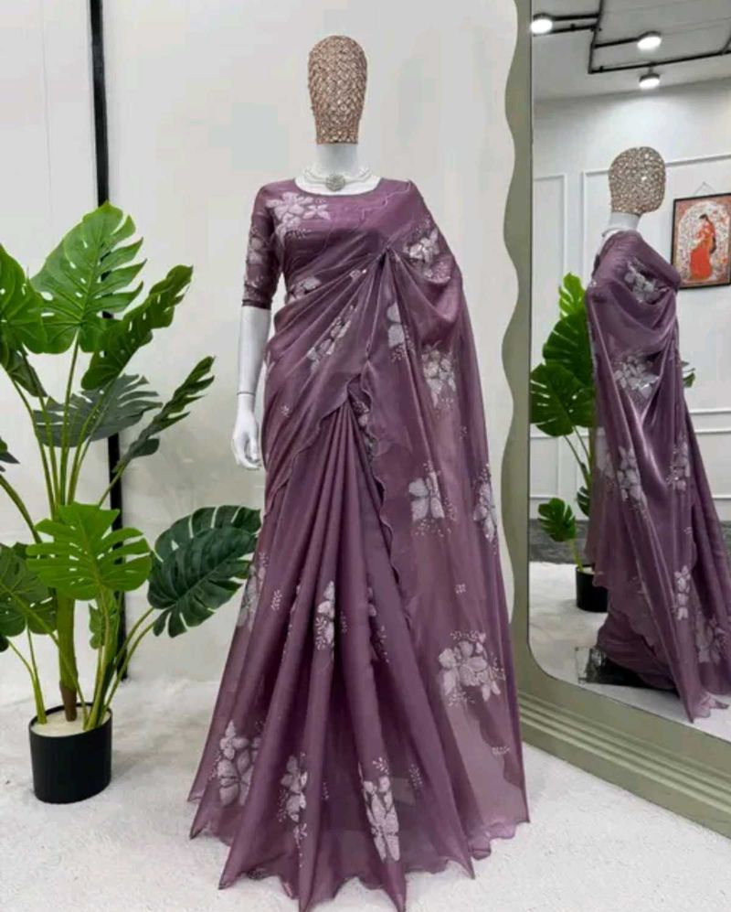 PINKISH PURPLE JIMMY CHOO SAREE