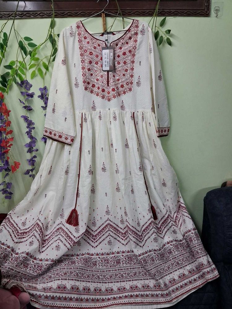 Elegant Embroidered Kurta Dress
