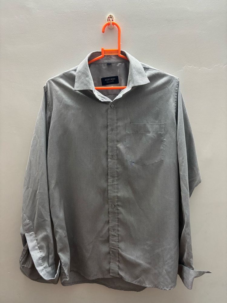 Men&#39;s Grey Long Sleeve Shirt