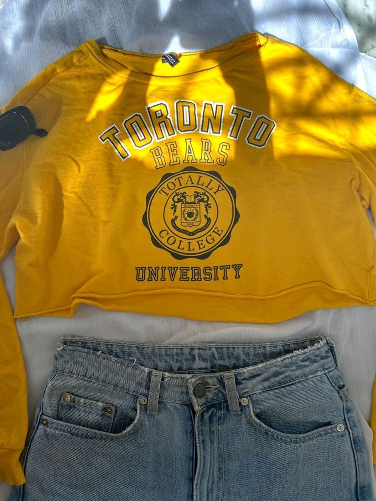 YELLOW FULL SLEEVES TOP💋