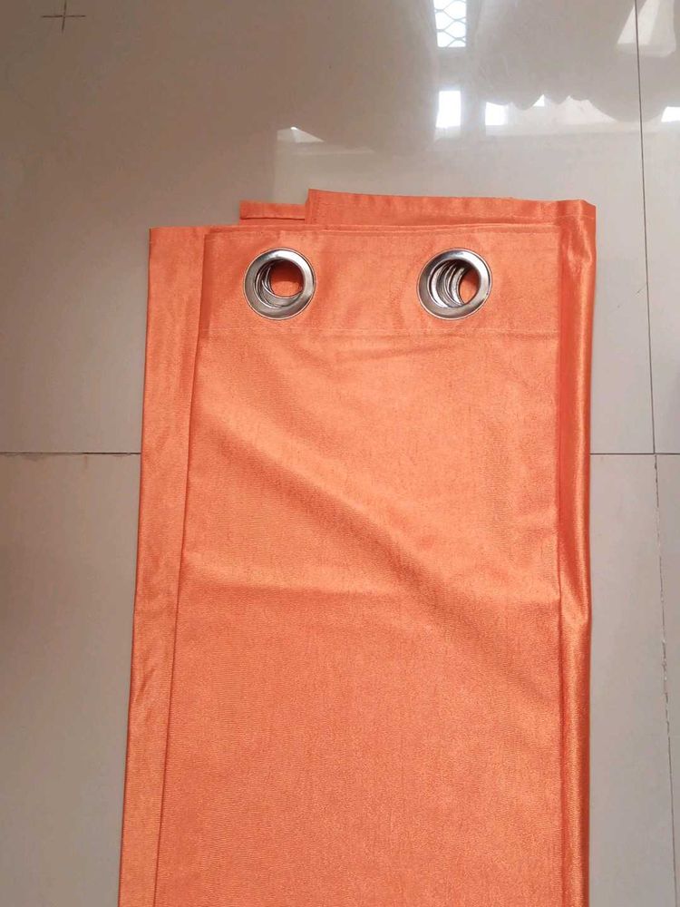Orange Curtains 9 Ft Set Of 5