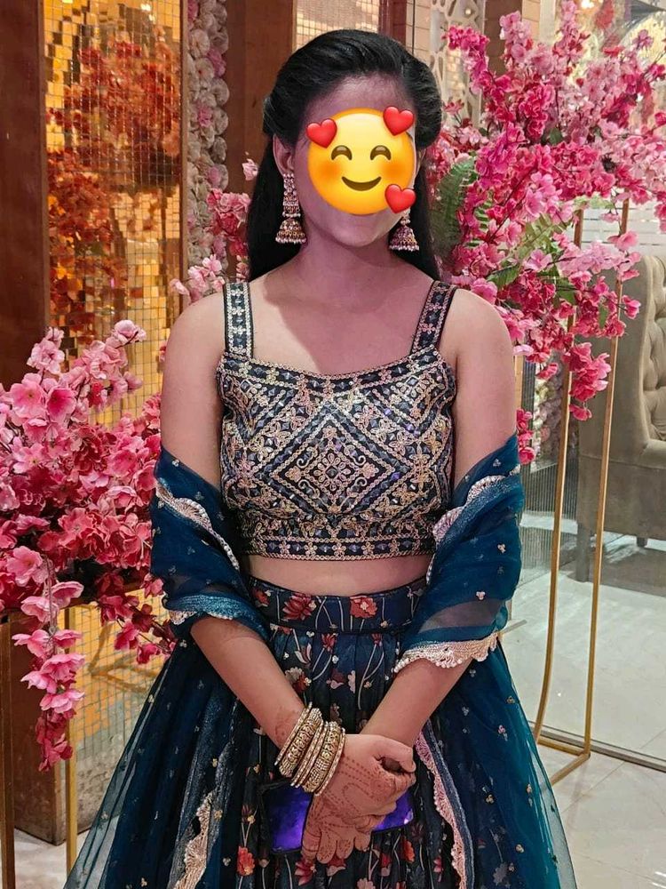 Blue Wedding Lehenga