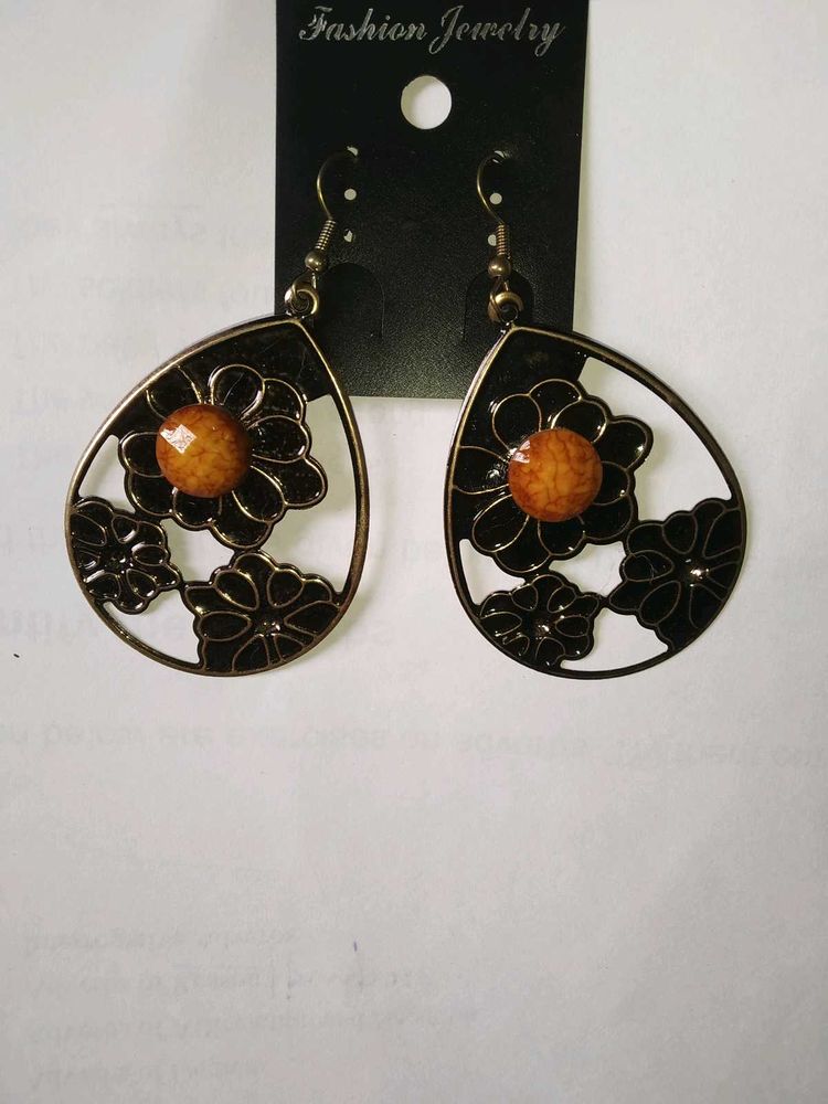 Boho Flower Drop Earrings