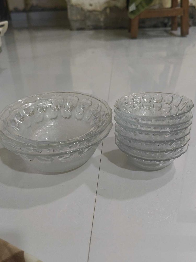 Glass Bowls (Set of 9)
